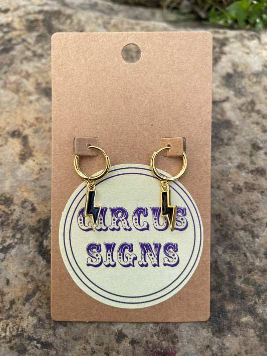 Beautiful Bolt Huggie Earrings