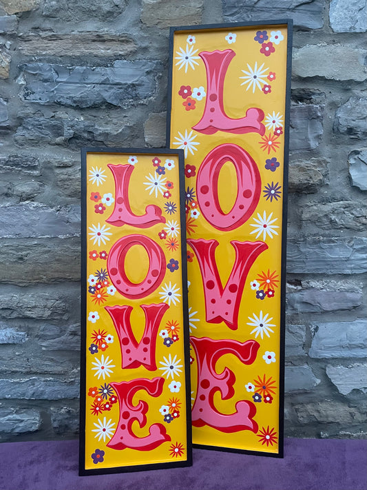 Flower Power Love Replica Circus Sign