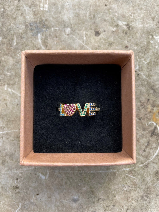 Rainbow Love Ring